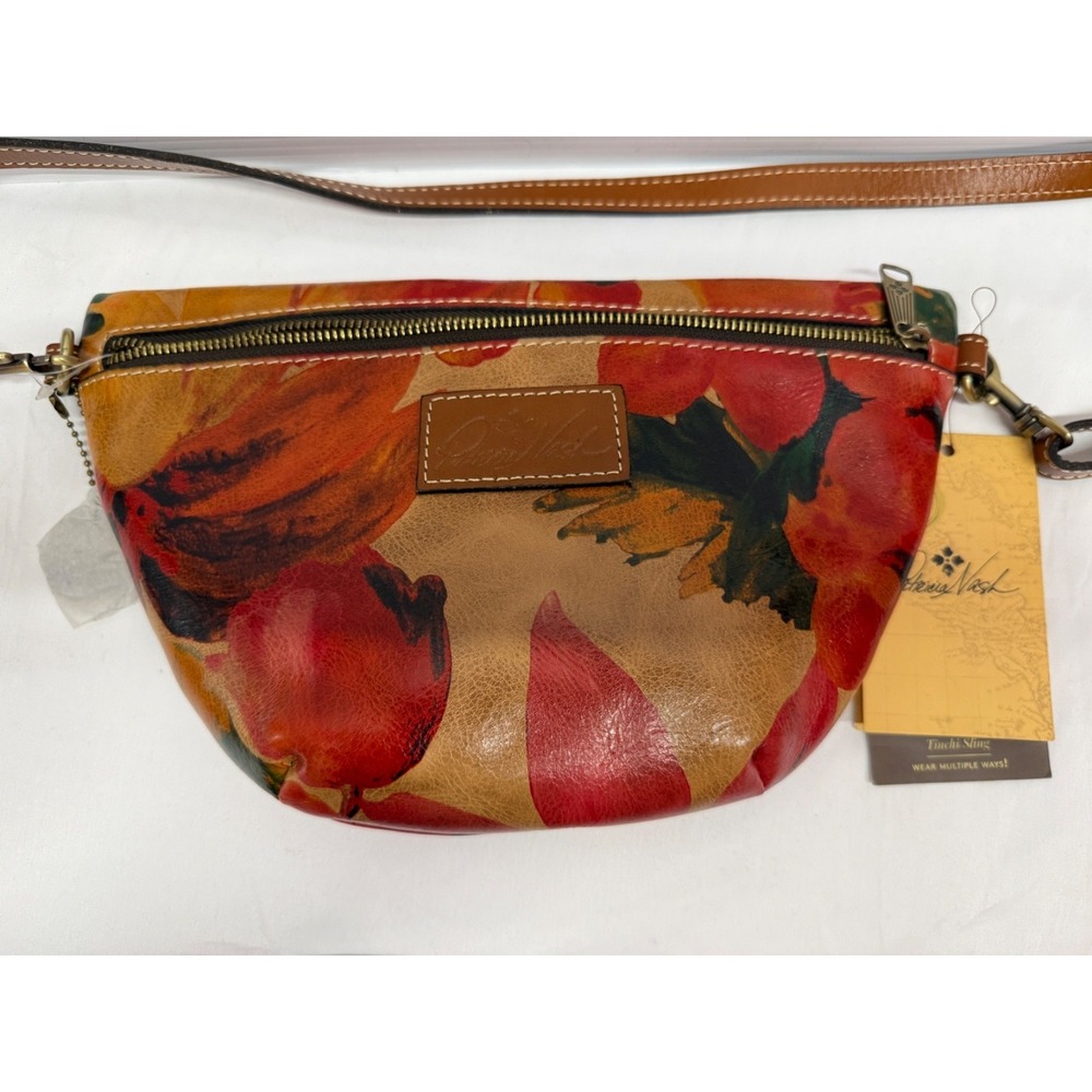 Patricia Nash Tinchi Leather Convertible Crossbody SPRING MULTI  FANNY PACK NWTS